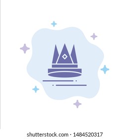Premium, Content, Education, Marketing Blue Icon on Abstract Cloud Background. Vector Icon Template background