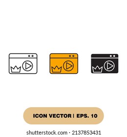  premium content icons  symbol vector elements for infographic web