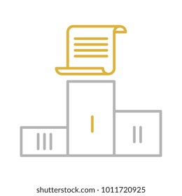 Premium content outline icon