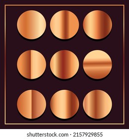 Premium Copper Gradients Editable Template