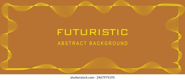 Premium Copper Diseño de fondo de color naranja con línea diagonal, borde de onda geométrica, fondo de línea ondulada de Vector para póster, Anuncio, Diseño web