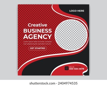 Premium Corporate business agency post Banner template