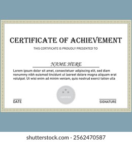 Premium Corporate Unique Modern Templete Certificate Design