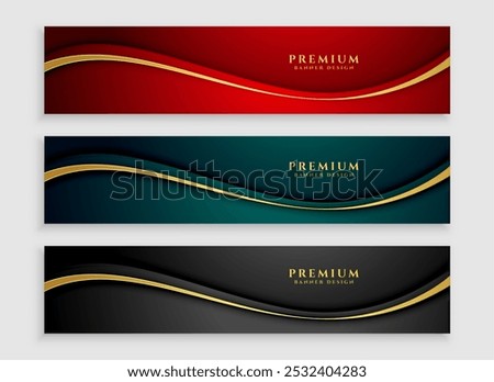 premium corporate website slider template for business presentation vector