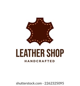 Diseño de logotipo de cuero creativo de primera calidad. Logo de la tienda de cuero 
