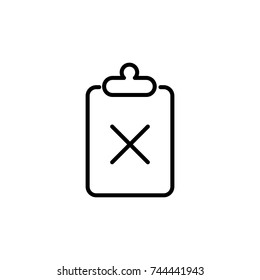 Premium cross icon or logo in line style. High quality sign and symbol on a white background. Vector outline pictogram for infographic, web design and app development.