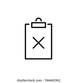 Premium cross icon or logo in line style. High quality sign and symbol on a white background. Vector outline pictogram for infographic, web design and app development.