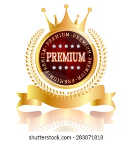 Premium crown medal