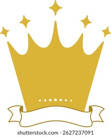 Prêmio Crown Ranking Badge com Fita, Gold ver.