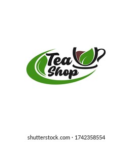 Premium Cup Tea Shop Logo Template Vector