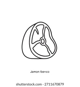 "Premium Jamón Ibérico Curou Presunto Espanhol."
