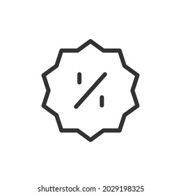 Premium cyber monday line icon for app, web and UI. Vector stroke sign isolated on a white background. Outline icon of cyber monday in trendy style.