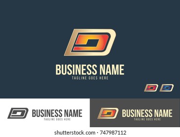 Premium D Letter Logo Template Design Vector 
