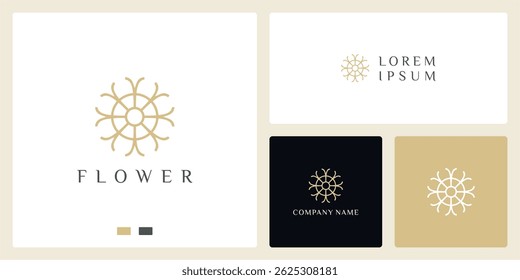 Premium dandelion flower logo design