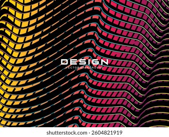 Premium dark background design with diagonal gradient colorful stripes pattern. Gradient Line Banner Background. Vector horizontal template for digital business, website, certificate, card, etc.