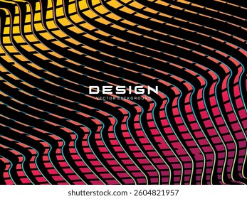 Premium dark background design with diagonal gradient colorful stripes pattern. Gradient Line Banner Background. Vector horizontal template for digital business, website, certificate, card, etc.