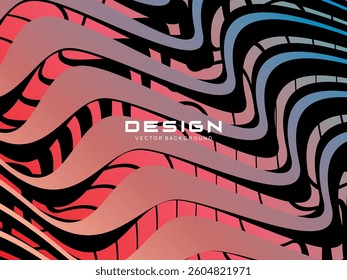 Premium dark background design with diagonal gradient colorful stripes pattern. Gradient Line Banner Background. Vector horizontal template for digital business, website, certificate, card, etc.