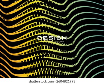 Premium dark background design with diagonal gradient colorful stripes pattern. Gradient Line Banner Background. Vector horizontal template for digital business, website, certificate, card, etc.