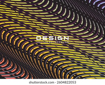 Premium dark background design with diagonal gradient colorful stripes pattern. Gradient Line Banner Background. Vector horizontal template for digital business, website, certificate, card, etc.