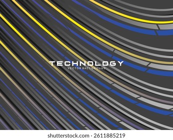 Premium dark background design with diagonal gradient colorful stripes pattern. Gradient Line Banner Background. Vector horizontal template for digital business, website, certificate, card, etc.	
