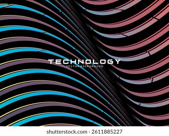 Premium dark background design with diagonal gradient colorful stripes pattern. Gradient Line Banner Background. Vector horizontal template for digital business, website, certificate, card, etc.	

