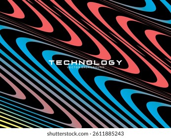 Premium dark background design with diagonal gradient colorful stripes pattern. Gradient Line Banner Background. Vector horizontal template for digital business, website, certificate, card, etc.	
