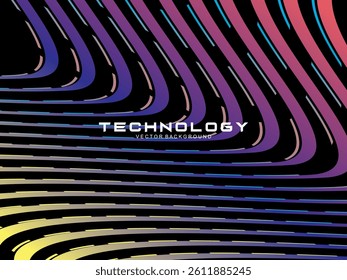 Premium dark background design with diagonal gradient colorful stripes pattern. Gradient Line Banner Background. Vector horizontal template for digital business, website, certificate, card, etc.	

