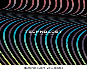 Premium dark background design with diagonal gradient colorful stripes pattern. Gradient Line Banner Background. Vector horizontal template for digital business, website, certificate, card, etc.	
