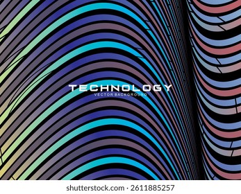 Premium dark background design with diagonal gradient colorful stripes pattern. Gradient Line Banner Background. Vector horizontal template for digital business, website, certificate, card, etc.	
