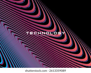 Premium dark background design with diagonal gradient colorful stripes pattern. Gradient Line Banner Background. Vector horizontal template for digital business, website, certificate, card, etc.