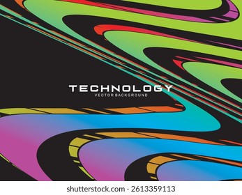 Premium dark background design with diagonal gradient colorful stripes pattern. Gradient Line Banner Background. Vector horizontal template for digital business, website, certificate, card, etc.