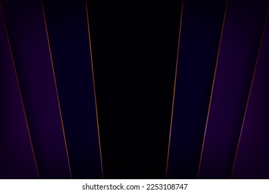 Premium dark blue geometric  background with gold lines. Geometric Dark Blue template background. Vector Illustration. EPS 10.