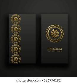 premium dark mandala decoration banners card