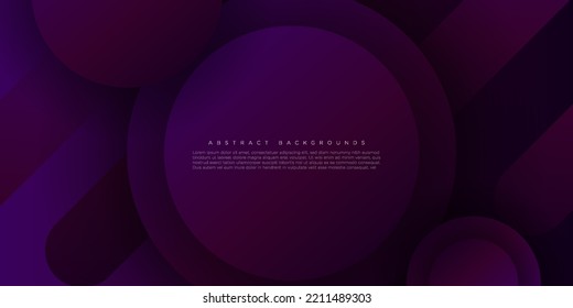 Premium dark purple violet vector background with gradient color and dynamic shadow on background.modern background for wallpaper. Eps10 vector