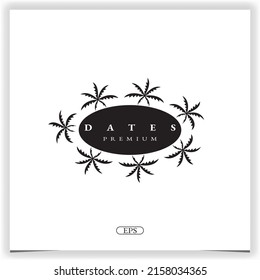 premium dates logo premium elegant template vector eps 10