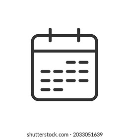 Premium deadline line icon for app, web and UI. Vector stroke sign isolated on a white background. Outline icon of deadline in trendy style.
