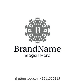 Premium Decorative Crest Template for Sophisticated Brand Identity