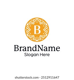Modelo Premium Decorative Crest para Sofisticada Identidade de Marca