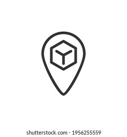 Premium delivery line icon for app, web and UI. Vector stroke sign isolated on a white background. Outline icon of delivery in trendy style.
