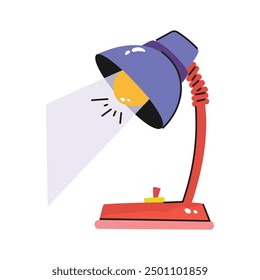 Premium Design gezeichnete Aufkleber der Tischlampe