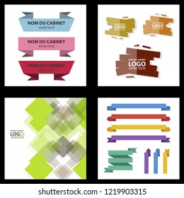 Premium design elements. Great for retro vintage logos. Starbursts, frames and ribbons Designers Collection
