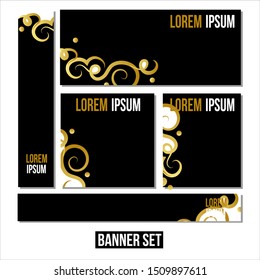 Premium design ,Flat linear promotion ribbon banner, scroll, price tag, sticker, badge, poster. Vector illustration