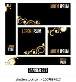 Premium design ,Flat linear promotion ribbon banner, scroll, price tag, sticker, badge, poster. Vector illustration