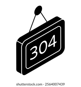 Premium design icon of 304 board