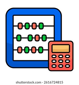 Premium design icon of abacus