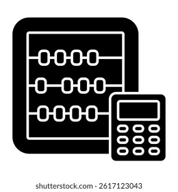 Premium design icon of abacus