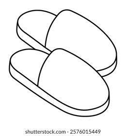 Premium design icon of backless Slippers