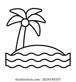 Icono de diseño de Premium de la playa