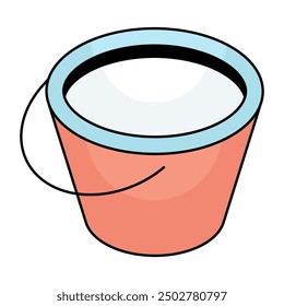 Premium design icon of bucket