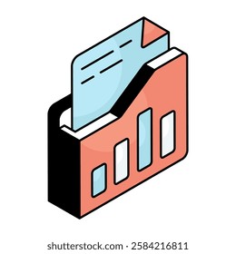Premium design icon of business folder